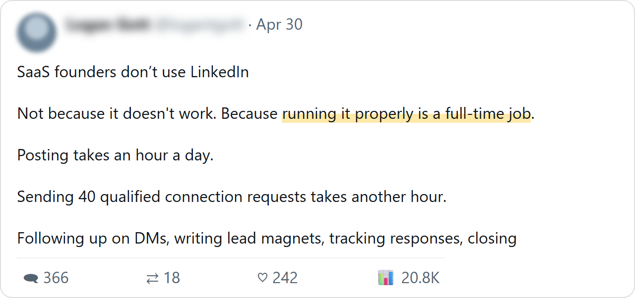 An X post, name hidden